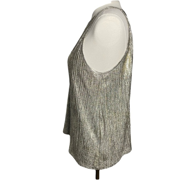 Anthropologie Moulinette Soeurs Shine On Metallic Tank Top Women’s M - Picture 3 of 15
